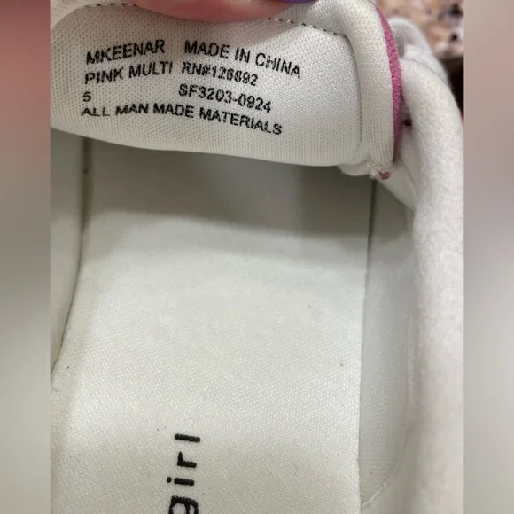 Pink with Black 80s Old School Vintage Style Casual Sneakers New 5 5.5 6 6.5 - Picture 9 of 9